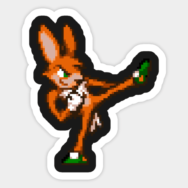 Fox Fighter Sticker by GingerGear12